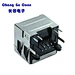 High precision 90 Degree RJ45 Connector Female Straight with Shield and LED